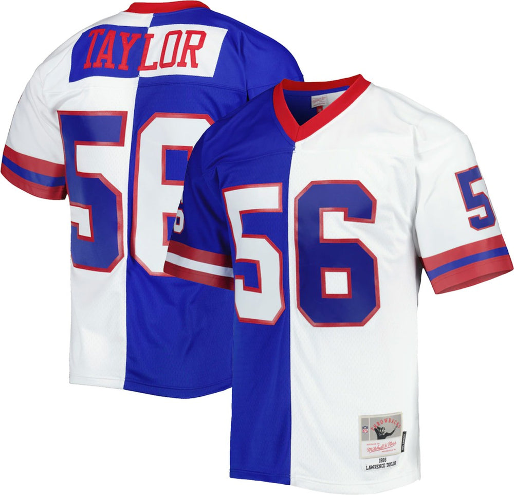 NFL Lawrence Taylor New York Giants 1986 Split Legacy Replica Jersey - Royal/White discount