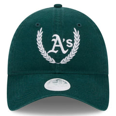 Athletics New Era Women's Leaves 9TWENTY Adjustable Hat - Green Hats