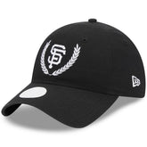 San Francisco Giants New Era Women's Leaves 9TWENTY Adjustable Hat - Black Hats