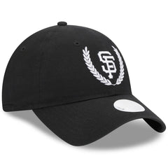San Francisco Giants New Era Women's Leaves 9TWENTY Adjustable Hat - Black Hats