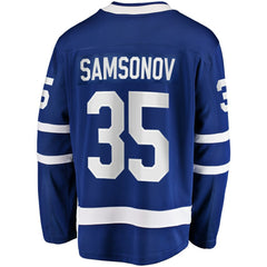 NHL Ilya Samsonov Toronto Maple Leafs Fanatics Home Breakaway Player Jersey - Blue