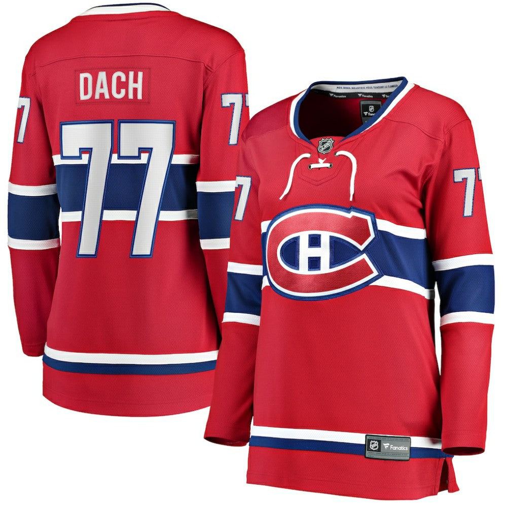 NHL Kirby Dach Montreal Canadiens Fanatics Women's Home Breakaway Player Jersey - Red