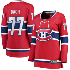 NHL Kirby Dach Montreal Canadiens Fanatics Women's Home Breakaway Player Jersey - Red
