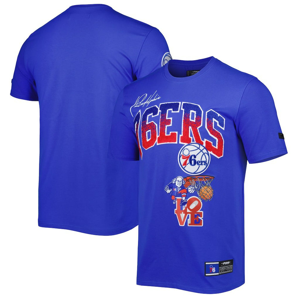 Philadelphia 76ers Pro Standard Hometown Chenille T-Shirt Royal