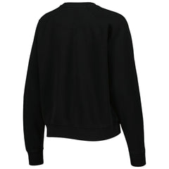 Chicago Bulls Sportiqe Women's Ashlyn Brava Raglan Pullover Sweatshirt Black
