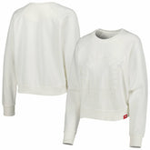 Chicago Bulls Sportiqe Women's Ashlyn Brava Raglan Pullover Sweatshirt Cream