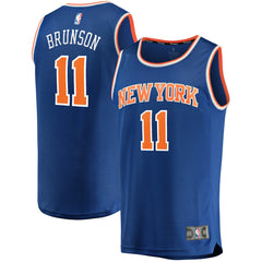 NBA Jalen Brunson New York Knicks Fast Break Replica Jersey - Icon Edition - Blue