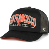 San Francisco Giants '47 Backhaul Foam Trucker Snapback Hat - Black Hats