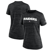 Las Vegas Raiders Women's Sideline Velocity Performance T-Shirt Black