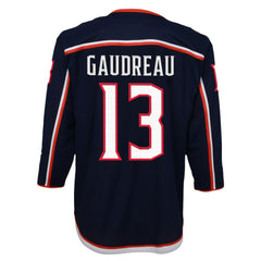 NHL Johnny Gaudreau Columbus Blue Jackets Youth 2022/23 Premier Player Jersey - Navy