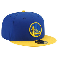 Golden State Warriors 2-Tone 59FIFTY Fitted Hat Royal/Gold