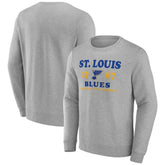 NHL St. Louis Blues Fanatics Fierce Competitor Pullover Sweatshirt - Heather Charcoal