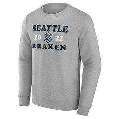 NHL Seattle Kraken Fanatics Fierce Competitor Pullover Sweatshirt - Heather Charcoal