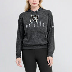 Las Vegas Raiders Women's Gym Vintage Lightweight Pullover Hoodie Black