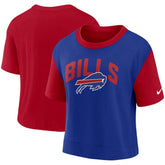 Buffalo Bills Women's High Hip Fashion T-Shirt Red/Royal