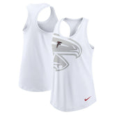 Atlanta Falcons Women's Tri-Blend Scoop Neck Racerback Tank Top White