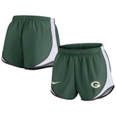 Green Bay Packers Women's Plus Size Tempo Shorts Green