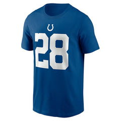 Jonathan Taylor Indianapolis Colts Player Name & Number T-Shirt Royal
