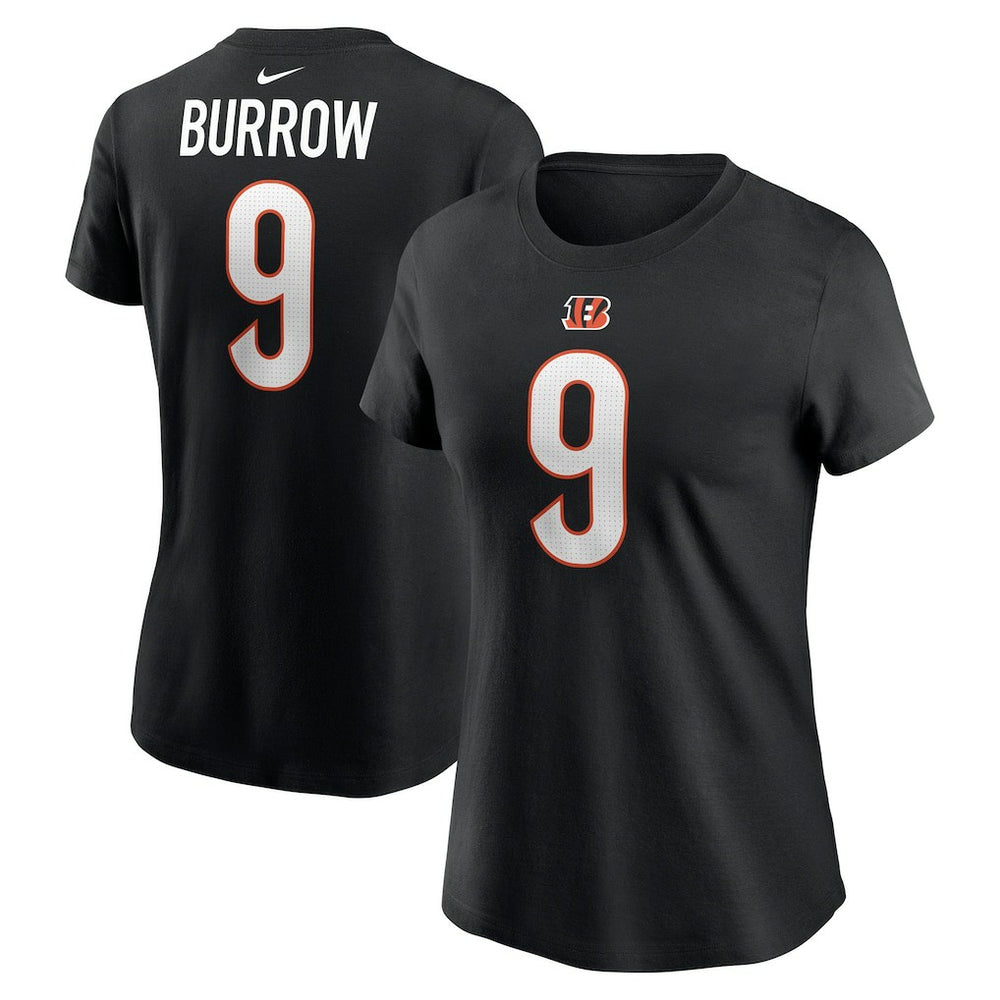 Joe Burrow Cincinnati Bengals Women's Player Name & Number T-Shirt Black