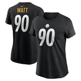 T.J. Watt Pittsburgh Steelers Women's Player Name & Number T-Shirt Black