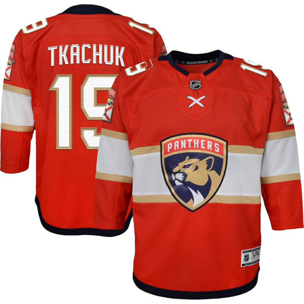 NHL Matthew Tkachuk Florida Panthers Youth Home Premier Player Jersey - Red