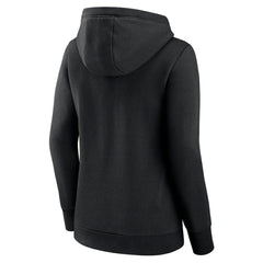 Chicago White Sox Fanatics Women's Simplicity Crossover V-Neck Pullover Hoodie - Black Hoodies