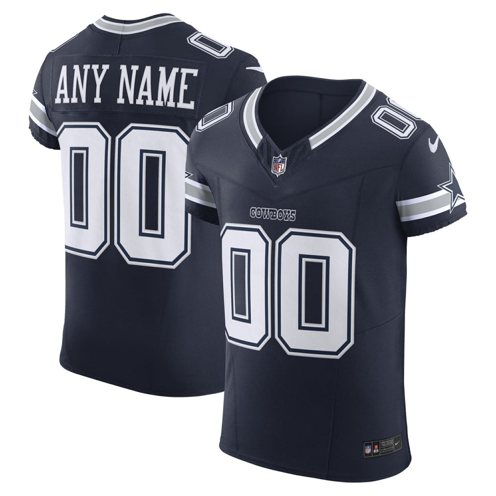 Dallas Cowboys Vapor F.U.S.E. Elite Custom Jersey Navy