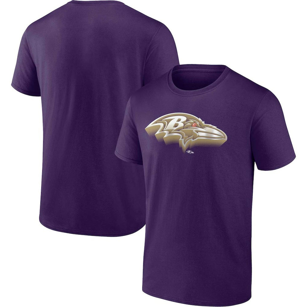 Baltimore Ravens Chrome Dimension T-Shirt Purple
