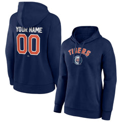 Detroit Tigers Women's Personalized Cooperstown Collection Winning Streak Pullover Hoodie - Navy Hoodies