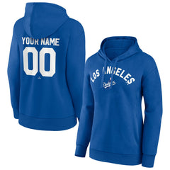 Los Angeles Dodgers Women's Personalized Cooperstown Collection Winning Streak Pullover Hoodie - Royal Hoodies