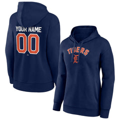 Detroit Tigers Women's Personalized Team Winning Streak Pullover Hoodie - Navy Hoodies