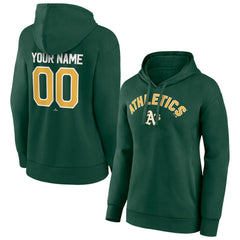 Athletics Women's Personalized Team Winning Streak Pullover Hoodie - Green Hoodies