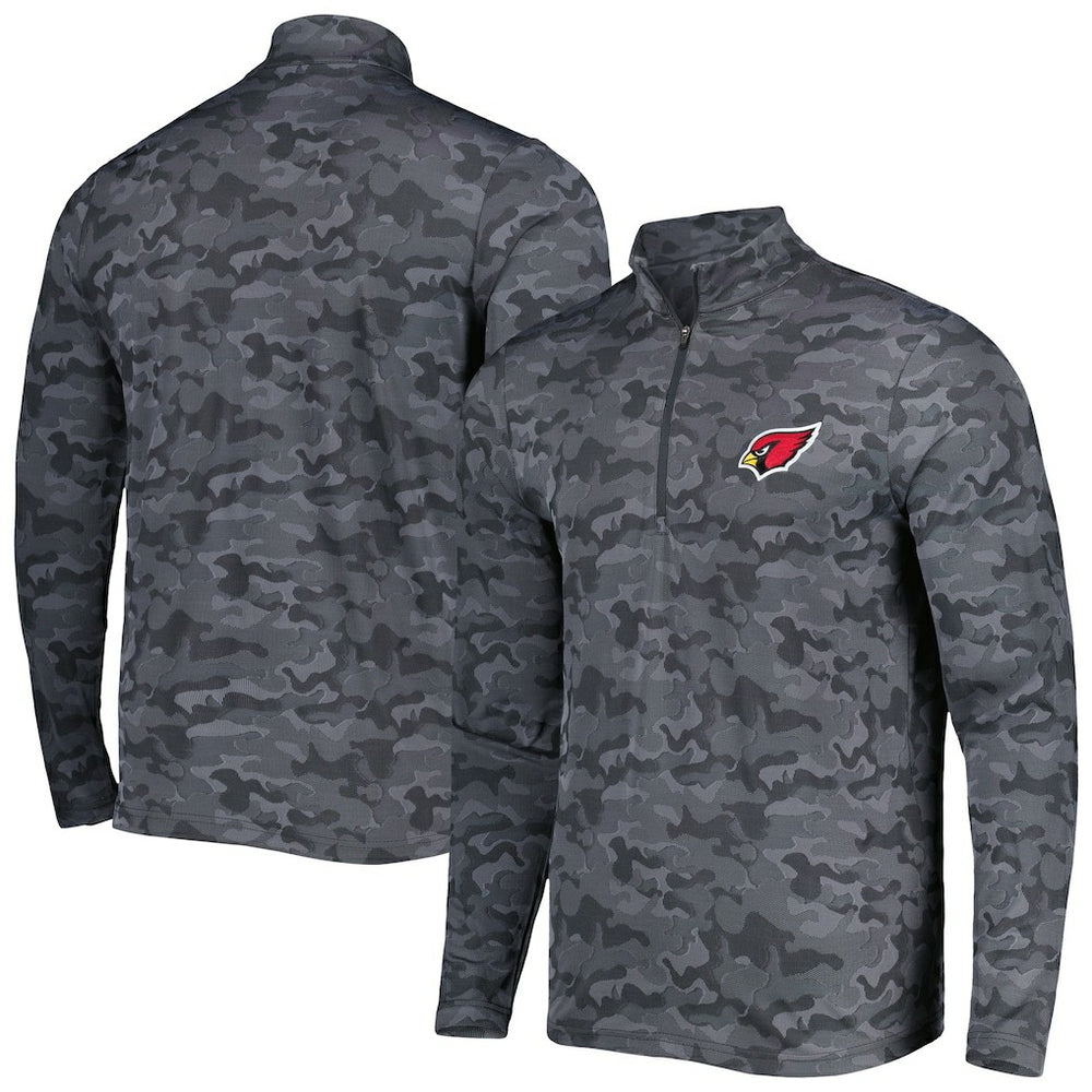 Arizona Cardinals Antigua Brigade Quarter-Zip Sweatshirt Black