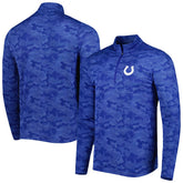 Indianapolis Colts Antigua Brigade Quarter-Zip Sweatshirt Royal