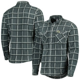 Green Bay Packers Antigua Industry Flannel Button-Up Shirt Jacket Gray