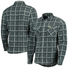 Green Bay Packers Antigua Industry Flannel Button-Up Shirt Jacket Gray