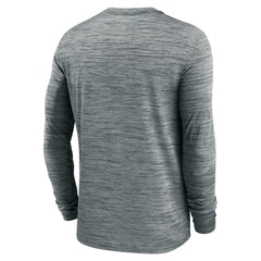 Tennessee Titans Sideline Team Velocity Performance Long Sleeve T-Shirt Heather Gray