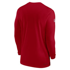 Tampa Bay Buccaneers Sideline Coach Performance Long Sleeve T-Shirt Red