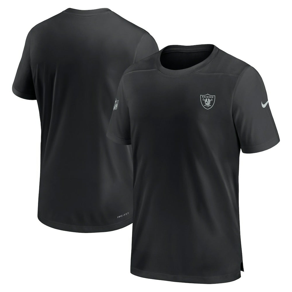 Las Vegas Raiders Sideline Coach Performance T-Shirt Black