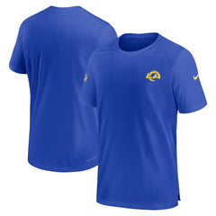 Los Angeles Rams Sideline Coach Performance T-Shirt Royal