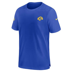 Los Angeles Rams Sideline Coach Performance T-Shirt Royal