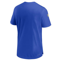 Los Angeles Rams Sideline Coach Performance T-Shirt Royal