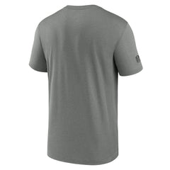 Las Vegas Raiders Sideline Legend Performance T-Shirt Heather Gray