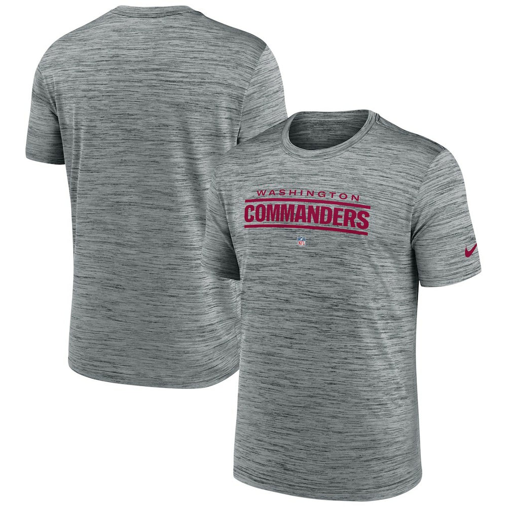 Washington Commanders Velocity Performance T-Shirt Gray