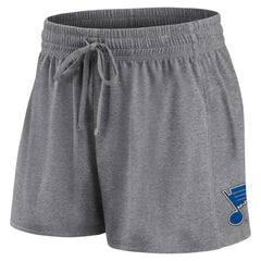 NHL St. Louis Blues Fanatics Women's Script T-Shirt & Shorts Set - Blue/Gray