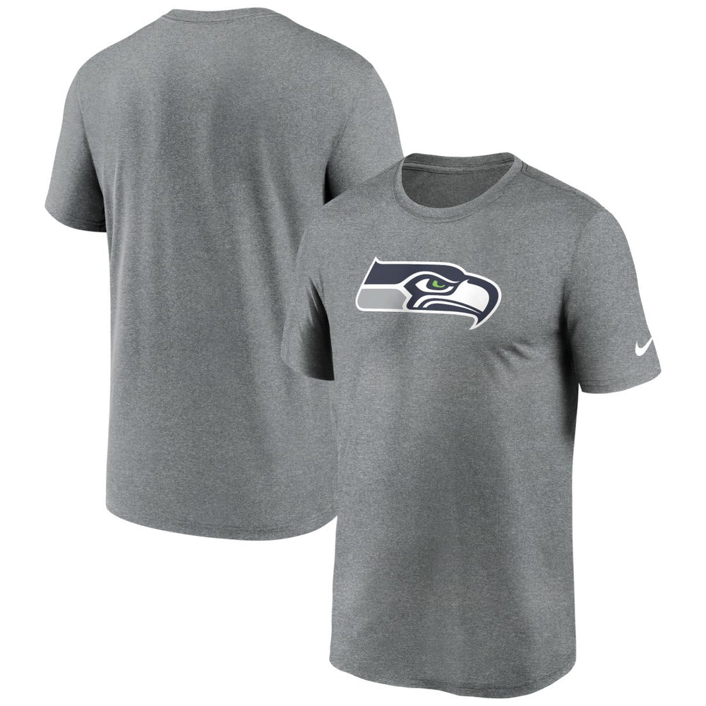 Seattle Seahawks Primetime Legend Logo Performance T-Shirt Heather Charcoal