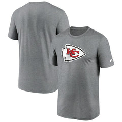 Kansas City Chiefs Primetime Legend Logo Performance T-Shirt Heather Charcoal