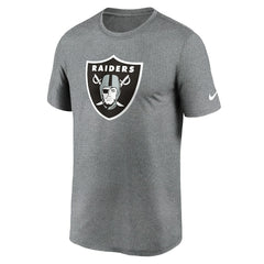 Las Vegas Raiders Primetime Legend Logo Performance T-Shirt Heather Charcoal
