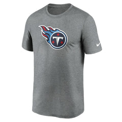 Tennessee Titans Primetime Legend Logo Performance T-Shirt Heather Charcoal