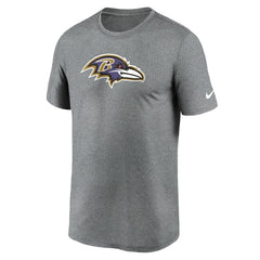 Baltimore Ravens Primetime Legend Logo Performance T-Shirt Heather Charcoal